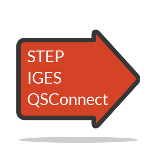 Export to STEP IGES QSConnect